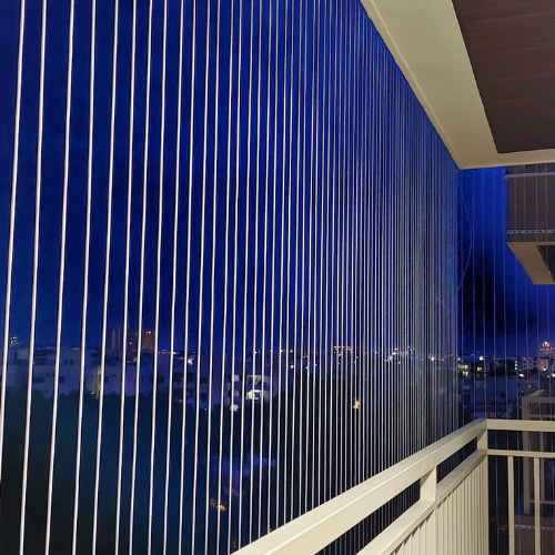 Invisible grill with city view