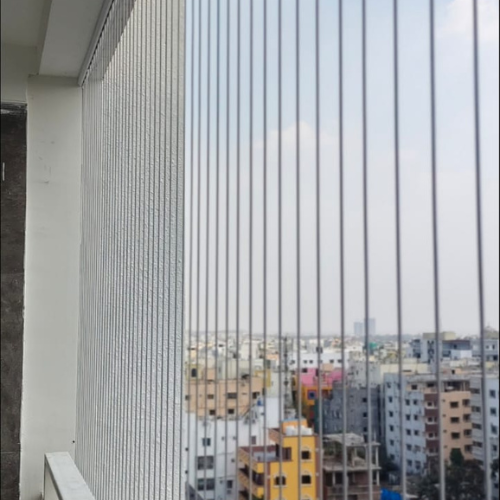 Durable invisible grill material